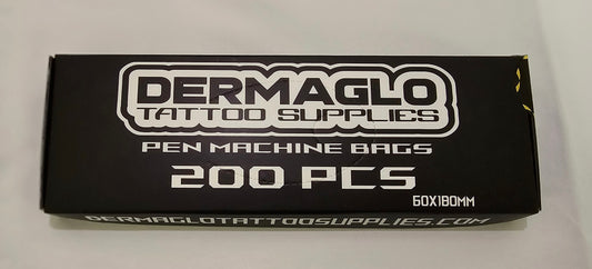 XL Pen Machine Bags Clear & Black 200 PCS 6cm X 18cm